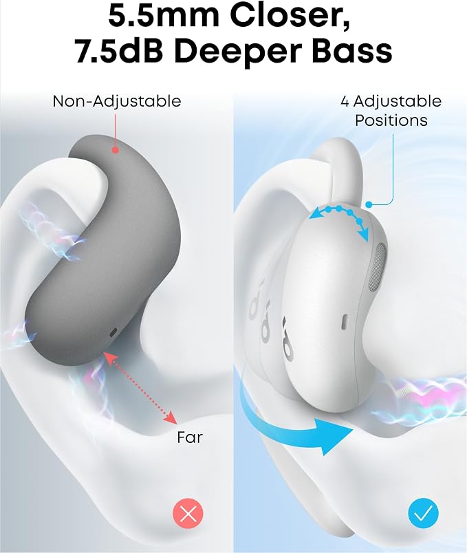 soundcore AeroFit 2 by Anker, Open-Ear Headphones, Translation Earbuds Real Time - Image 5