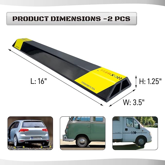 16" 2 Pcs Heavy Duty Parking Aid - Image 2