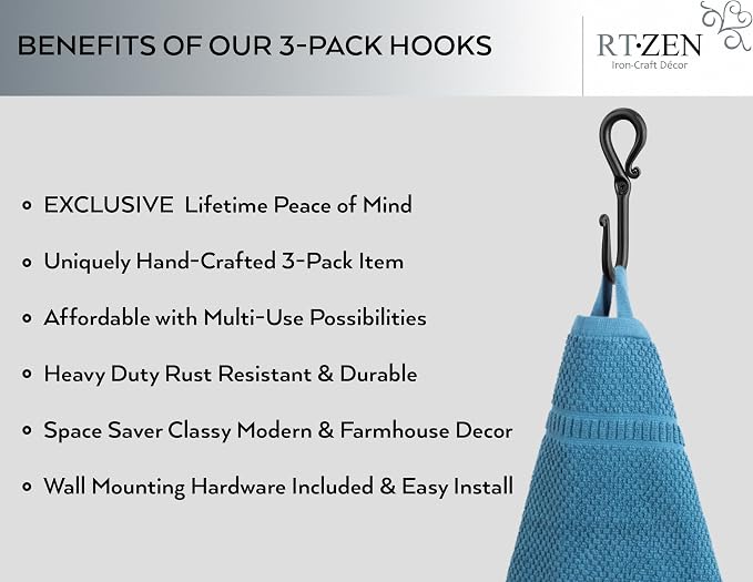 RTZEN Wall Mount Hook Set - Image 2