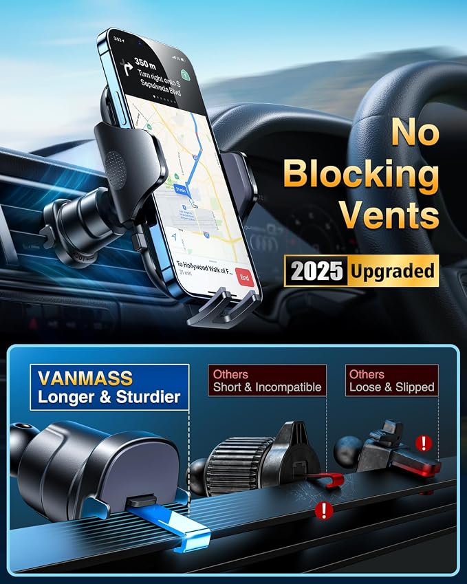 Car Phone Holder VANMASS Cell Phone Mount - Image 6