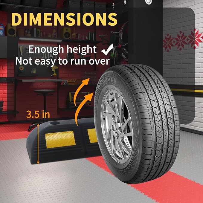 Parking Stopper for Garage Parking Aid 1 Pack Block, Car Truck Curb Floor - Image 2