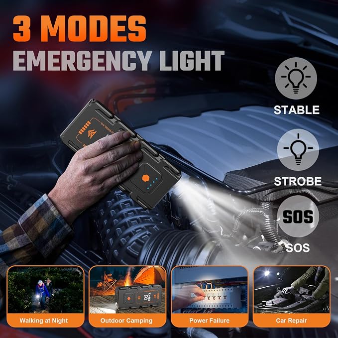 G21C Battery Jumper Starter Portable 2000A Car Jump Starter Portable Battery - Image 5