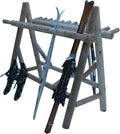 22-Place Freestanding Ski Log Racks, Pole Ski Holders, Garage Racks by LogKayakRack
