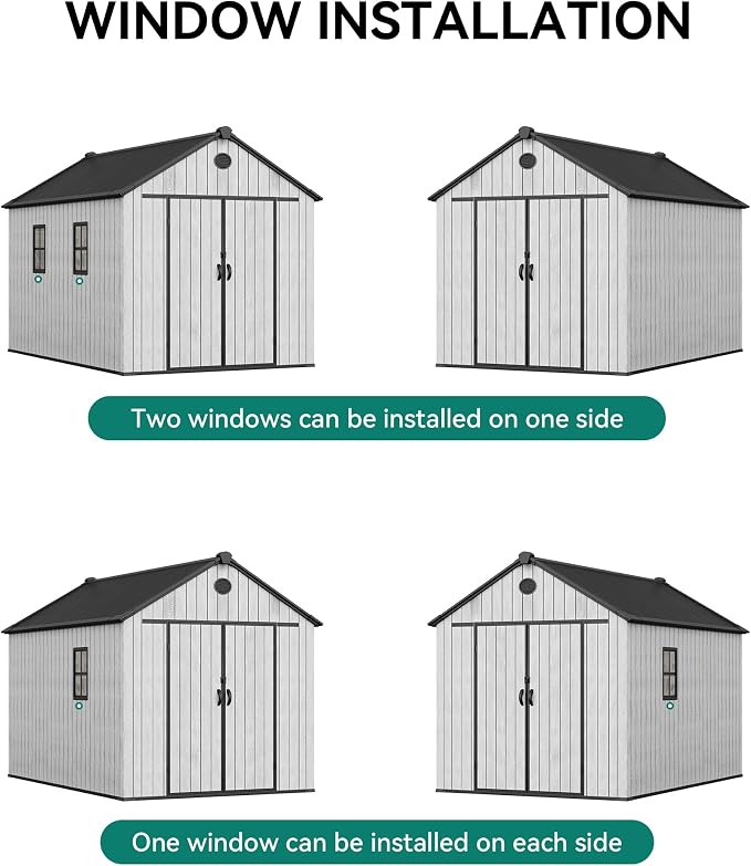 YITAHOME 8x10 FT Outdoor Storage Shed - Image 9