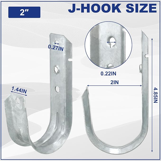 Gisafai 200 Cable Support J Hook, Cable Hooks - Image 2