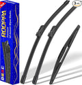 3 wipers Replacement for 2018-2023 Subaru crosstrek/2017-2023 Subaru Impreza by ROOPPA