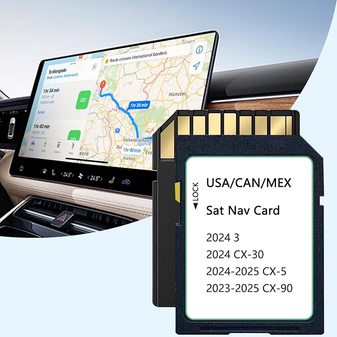 2025 Upgraded KMV6 66 EZ1B Navigation SD Card Map USA/CAN/MEX CX-5, CX-30/Model by Rocketek