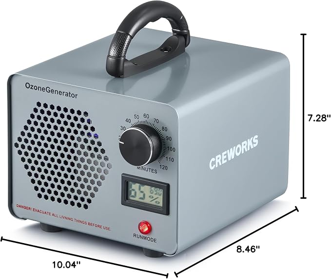 CREWORKS Ozone Odor Machine, Commercial Ozone Generator Air Purifier - Image 10