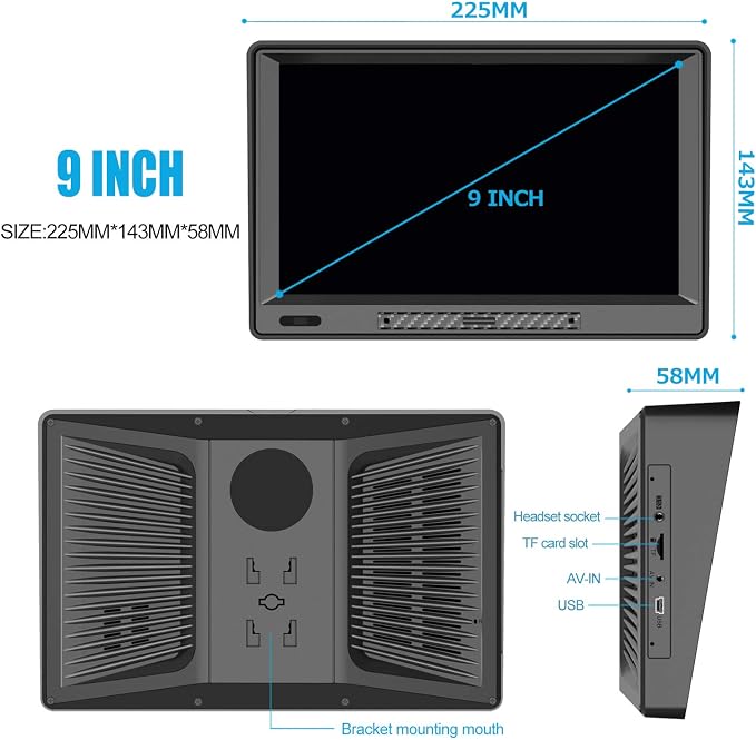 GPS Navigator for Car, Latest 2025 Map, 9 inch Touch Screen Real Voice Spoken - Image 6