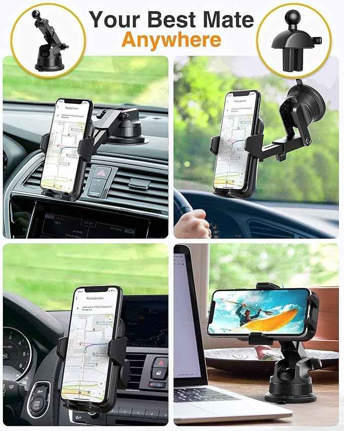 VANMASS Cell Phone Mount Car Dashboard Window Vent Desk Fit - Image 4