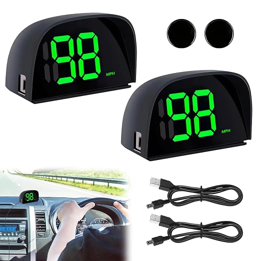 2 Pack GPS Digital Speedometer for Car MPH Golf Cart Universal HUD Speed Meter - Image 8
