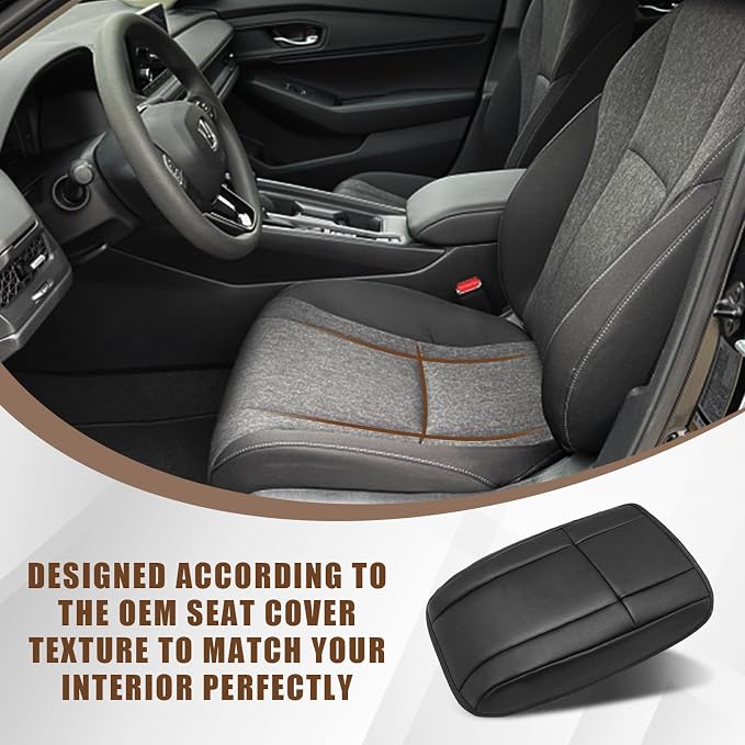 Muslogy for Accord 2025 2024 2023 Center Console Cover Armrest Pad Vegan - Image 2