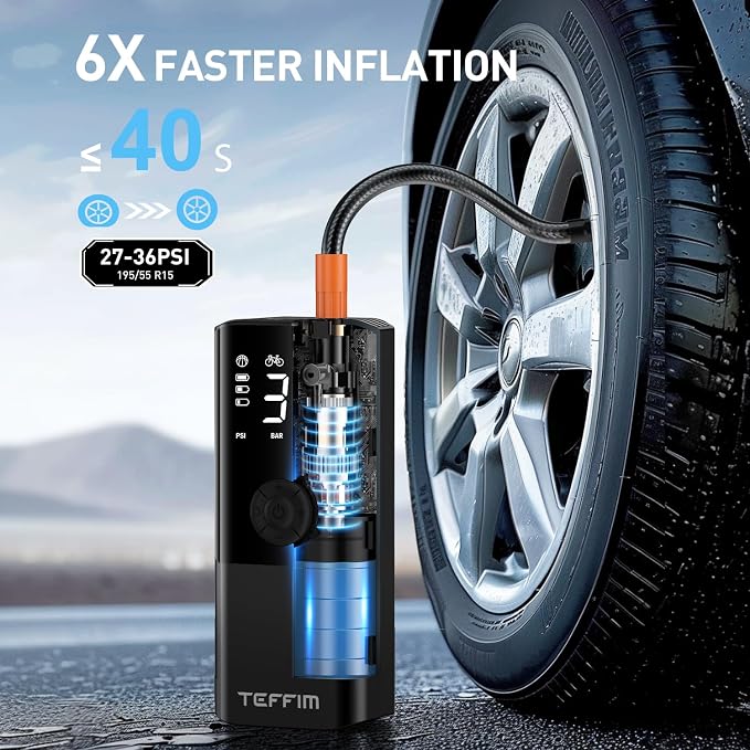 Tire Inflator Portable Air Compressor - Image 2