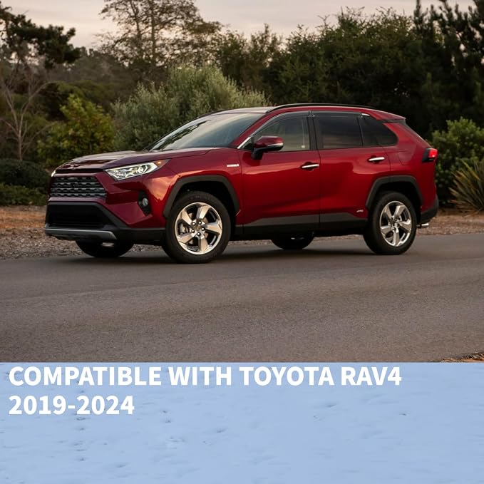 Rain Guard Compatible with 2019-2024 Toyota RAV4, Outside Mount Extra Durable - Image 2