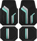 Skechers Heavy Duty Rubber Car Floor Mats, Wo Tone Design Floor Mats, All by Skechers