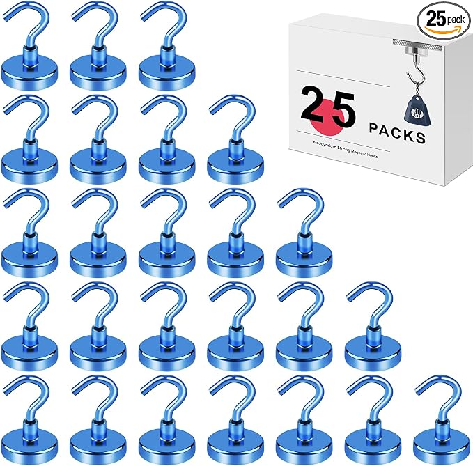 LOVIMAG Magnetic Hooks for Cruise Cabins, 80lbs Blue Magnetic Hooks for by LOVIMAG