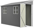 4x10 Ft Outdoor Metal Shed, Heavy-Duty Storage Shed by LZBEITEM