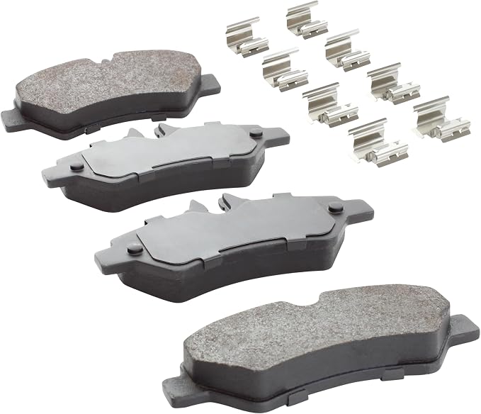 Premium Semi-Metallic Rear Brake Pads Compatible - Image 2