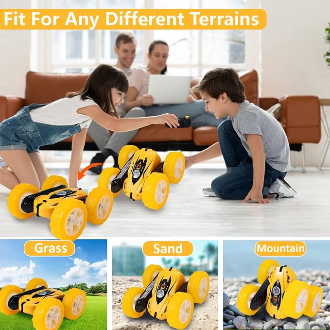 FREE TO FLY Remote Control Car for Boys 6-12: Kids Rc Stunt Car 2.4GHz Fast - Image 6