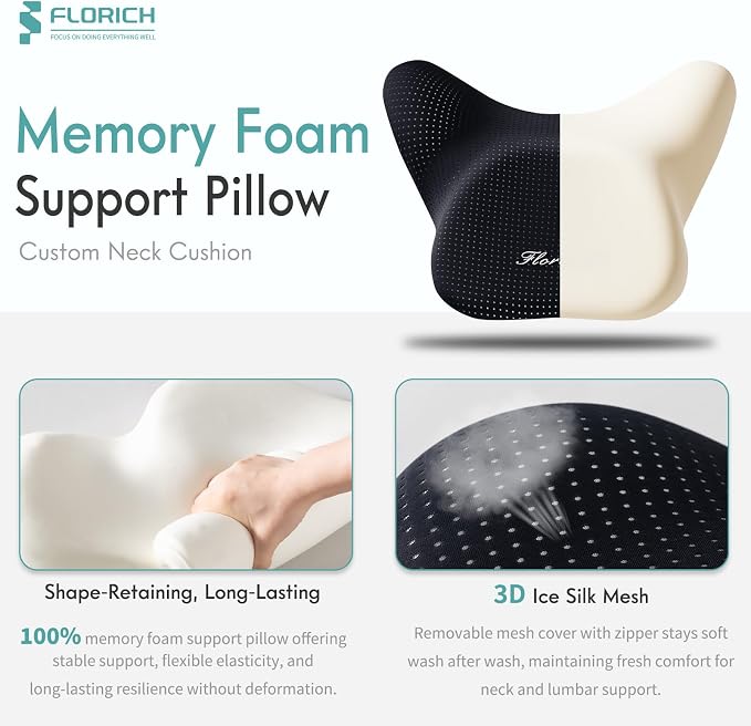 FLORICH Car Seat Cushion and Lumbar Support Pillow - Image 7