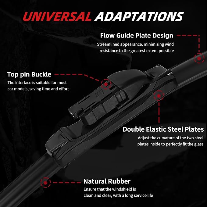 OTUAYAUTO Premium Windshield Wiper Blades - Image 3