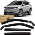 Nilight Vent Window Visors for Jeep Compass 2017 2018 2019 2020 2021 2022 2023 by Nilight