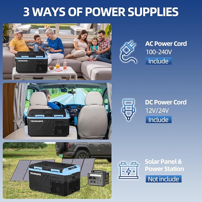 25L Car Refrigerator Freezer, 27QT Dual Zone Portable Compressor Cooler - Image 4