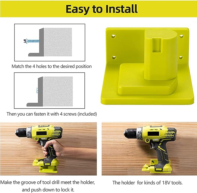 20 Pack Tool Holder Wall Mount Portable Compatible - Image 6
