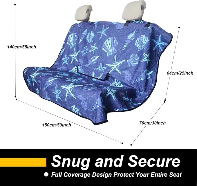 Back Seat Cover for Car Trucks Van SUV, Waterproof Rear Bench Towel Seat Covers - Image 4