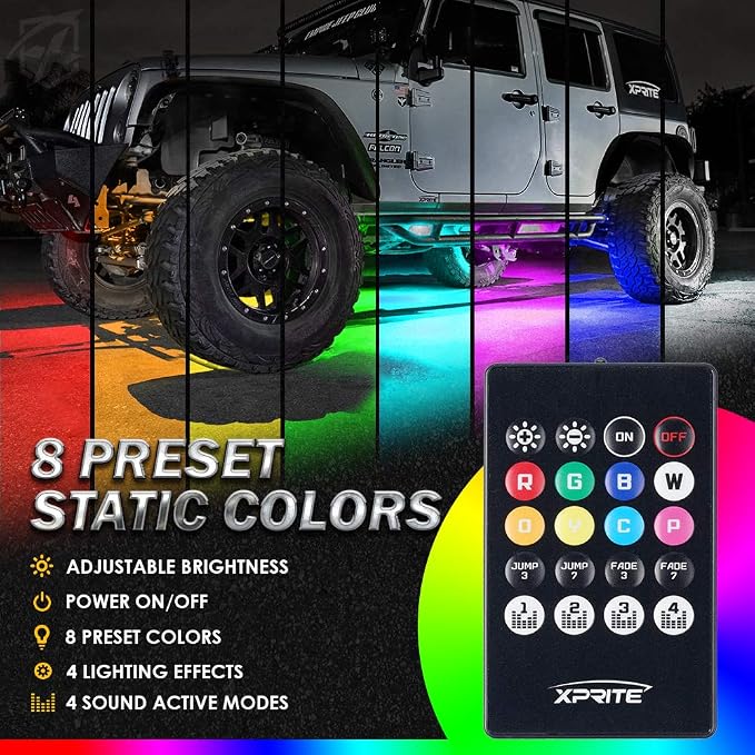 Xprite 4Pcs Underglow LED Lights - Image 3