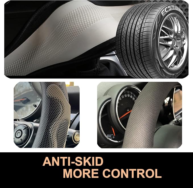 PINCTROT XL Size 17.5-18 Inch Comfy Grip Steering Wheel Cover - Image 5