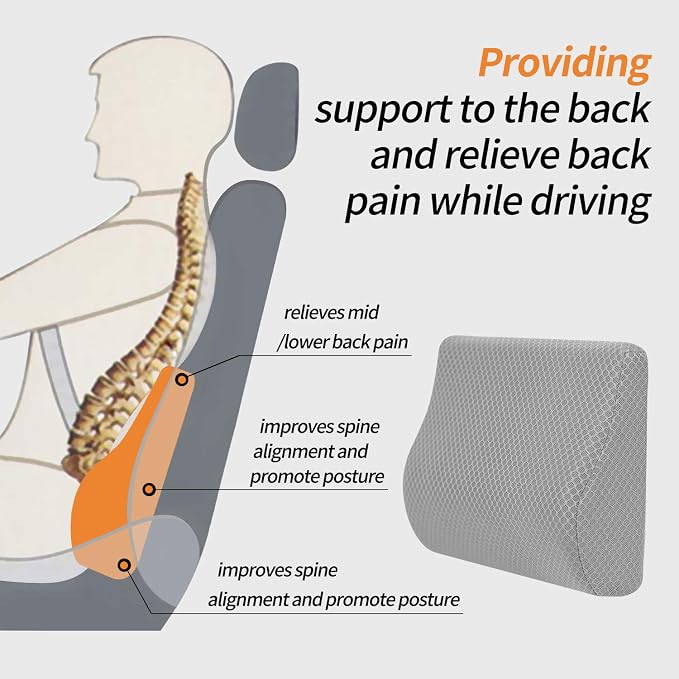 Memory Foam Lumbar Support Pillow - Image 4