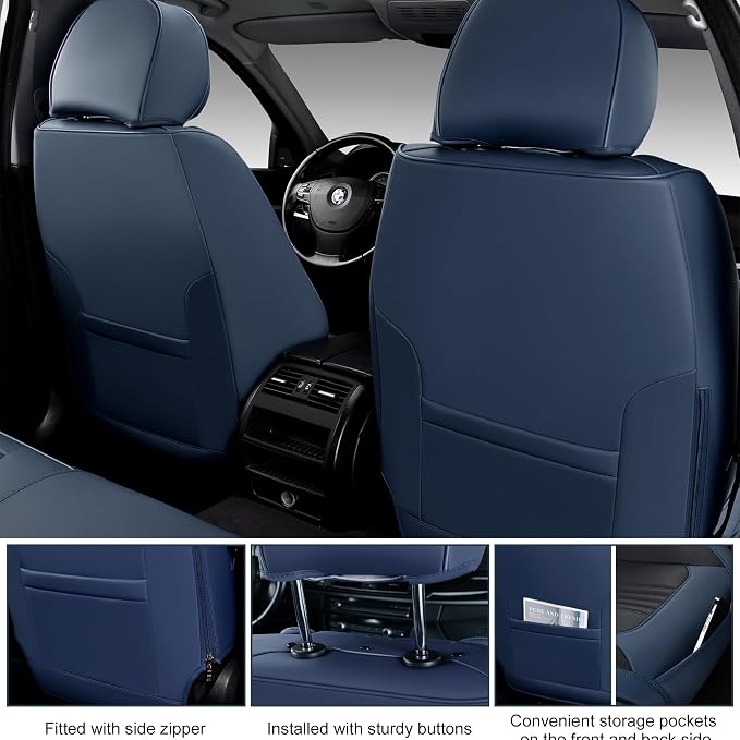 Car Seat Covers Full Set, Front and Rear Seat Covers - Image 6