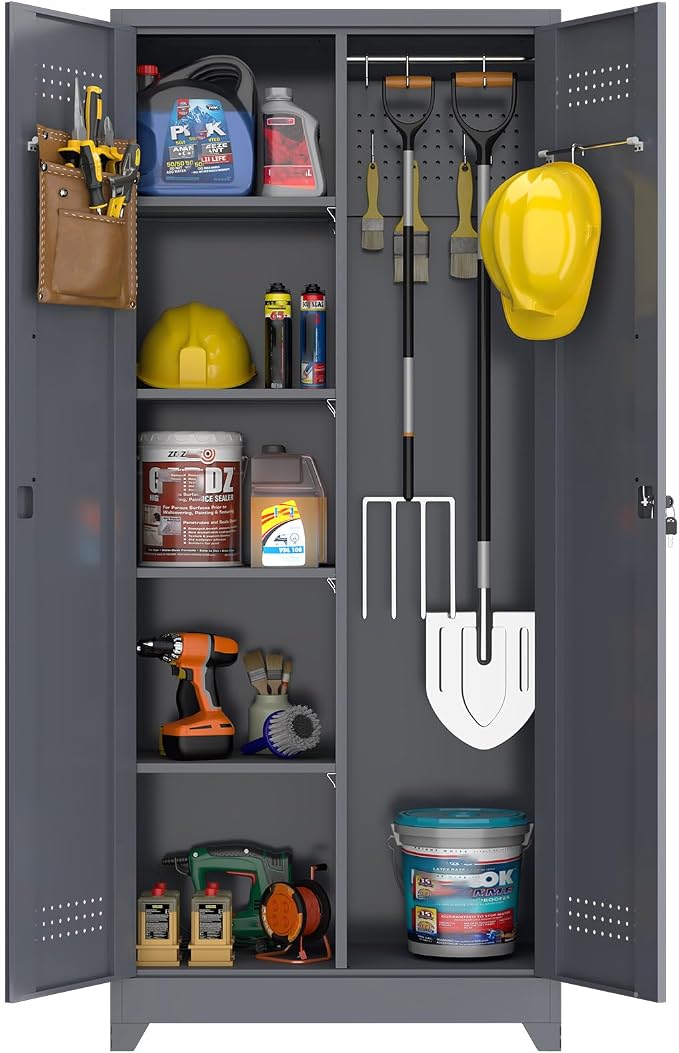GREATMEET 72.8" H Metal Storage Cabinets by GREATMEET