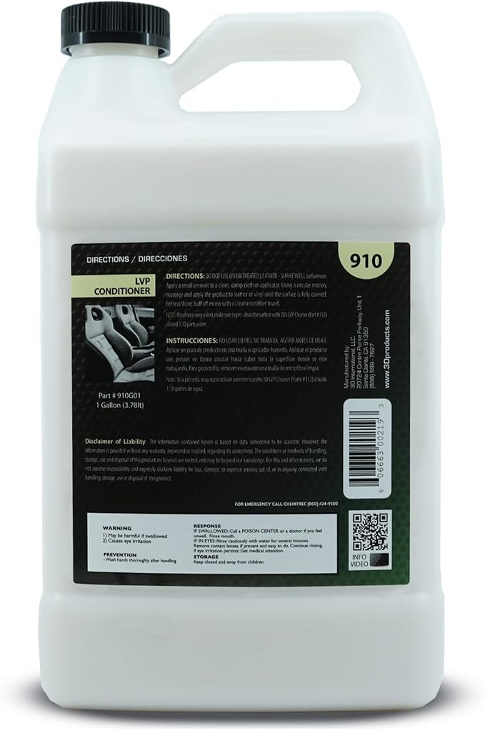 3D Leather, Vinyl & Plastic Conditioner | Restores, Conditions & Protects Car - Image 5