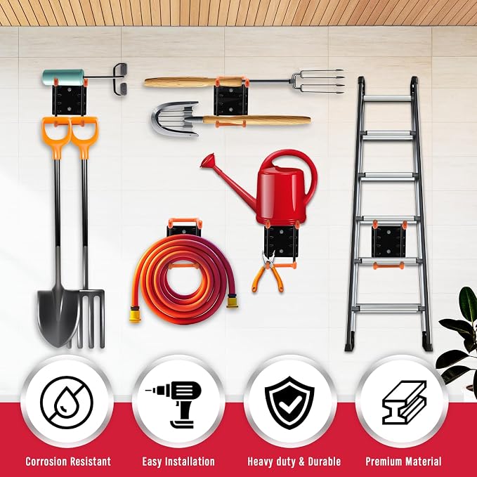 2-Piece 9.4" Heavy Duty Garage Hooks, Sturdy Utility Hooks Holds 55 LB Wall - Image 8