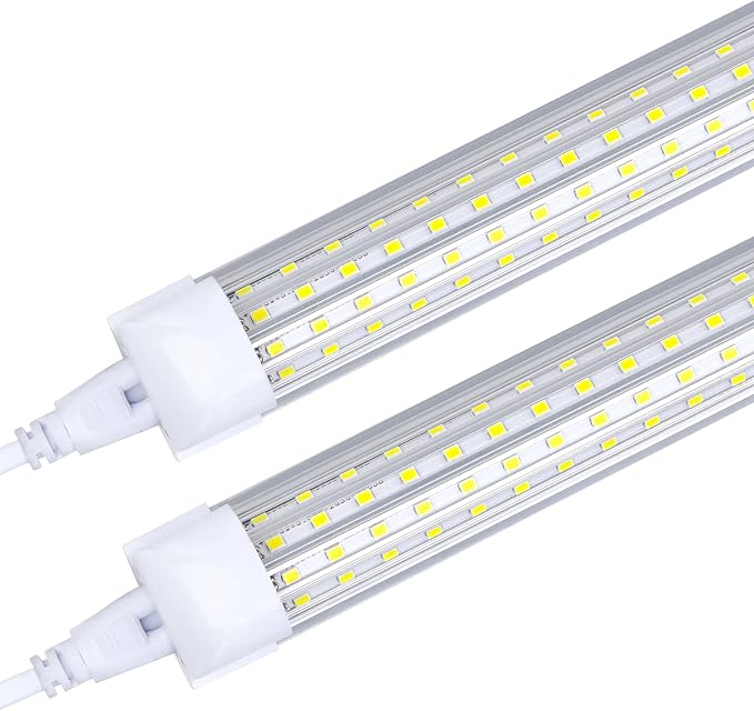 4FT LED Shop Light Fixture, 72W 6000K Cold White 9500LM Super Bright T8 by DOUYIDOUBEST-LEDLIGHTING