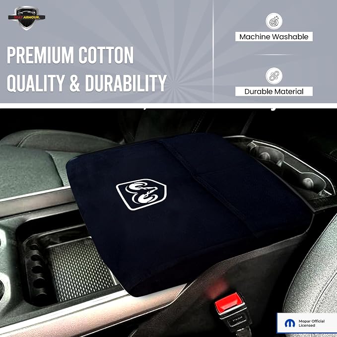 Premium Console Armrest Cover for Ram – Soft, Machine Washable Console Lid - Image 3