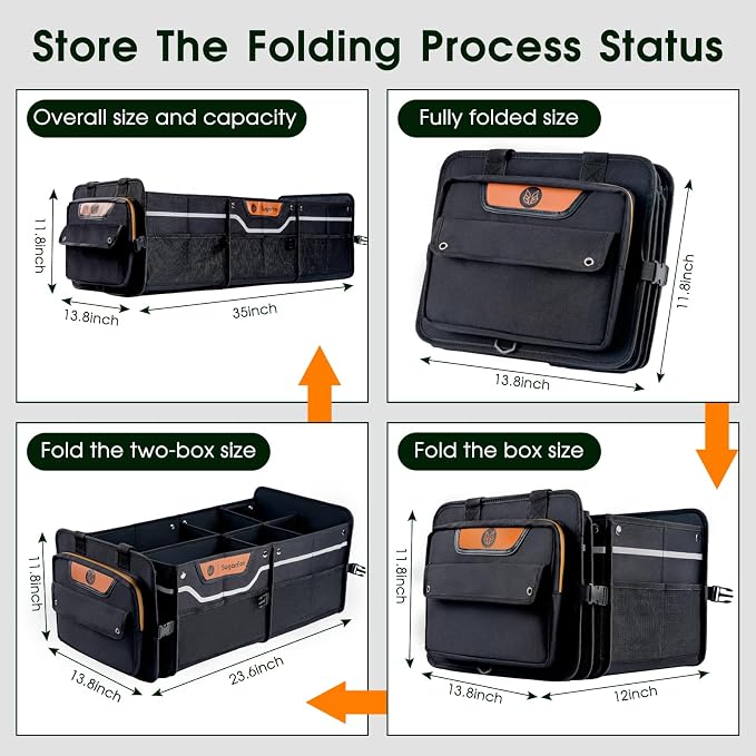 Trunk Organizer, Heavy-Duty Storage - Image 6