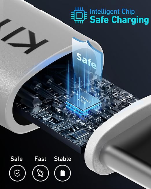Coiled USB to USB C Cable 6FT, Samsung Galaxy, Google Pixel, LG Phones-Silver - Image 3
