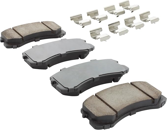 Premium Semi-Metallic Front Brake Pads Compatible - Image 2