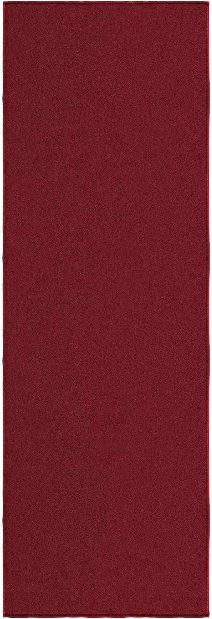 Ottomanson Hallway Runner Rug 20" x 59" Non Slip Solid Area Rugs Easy to Clean - Image 6