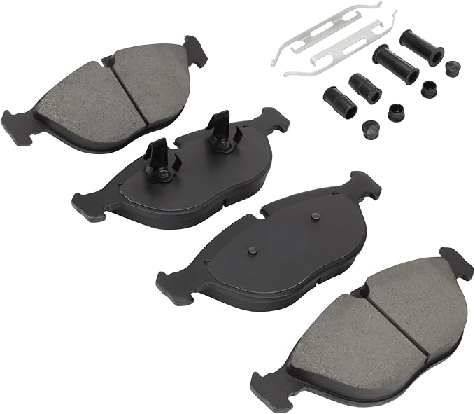 Premium Semi-Metallic Front Brake Pads Compatible - Image 2