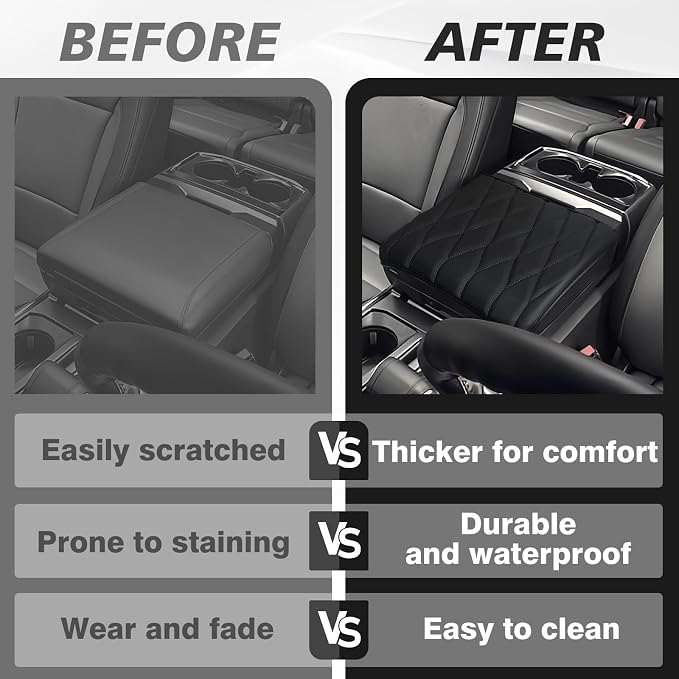 Muslogy Center Console Armrest Cover Compatible - Image 6
