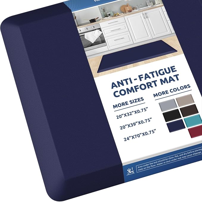 KitchenClouds Kitchen Mat Cushioned Anti Fatigue Rug 20"x39" Waterproof by KitchenClouds