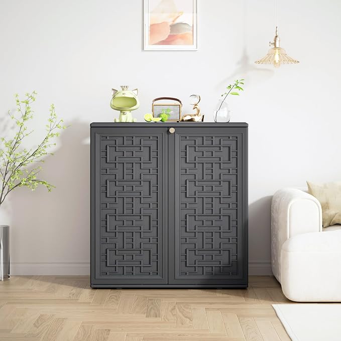 Storage Box Outdoor Caninet, Resin Indoor Storage Box Waterproof Outdoor - Image 3