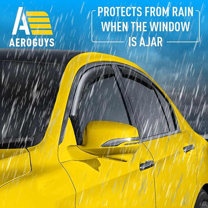 Extra Durable Window Deflectors in-Channel Window Visors Rain Guards Fit - Image 2