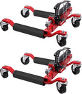 2 Pcs Car Wheel Dolly with Hydraulic Tire Jack, 1500LBS Capacity Trailer Dolly by GarveeTech