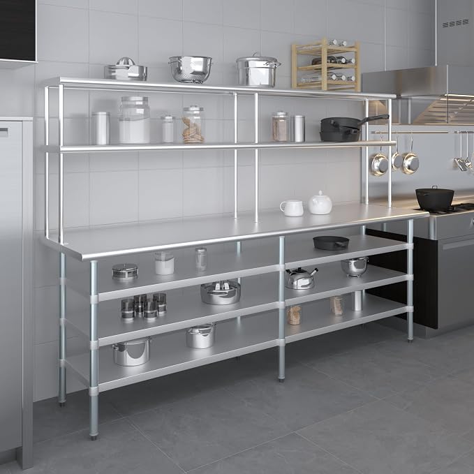 Amgood 24" x 60" Stainless Steel Work Table - Image 9