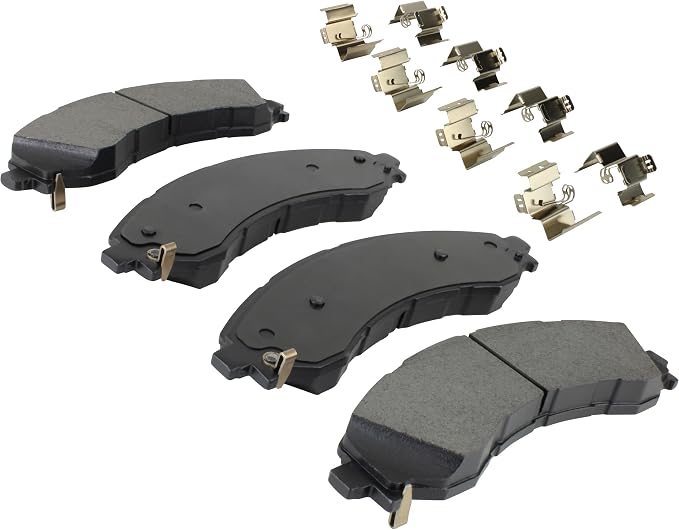 Premium Semi-Metallic Front Brake Pads Compatible - Image 2